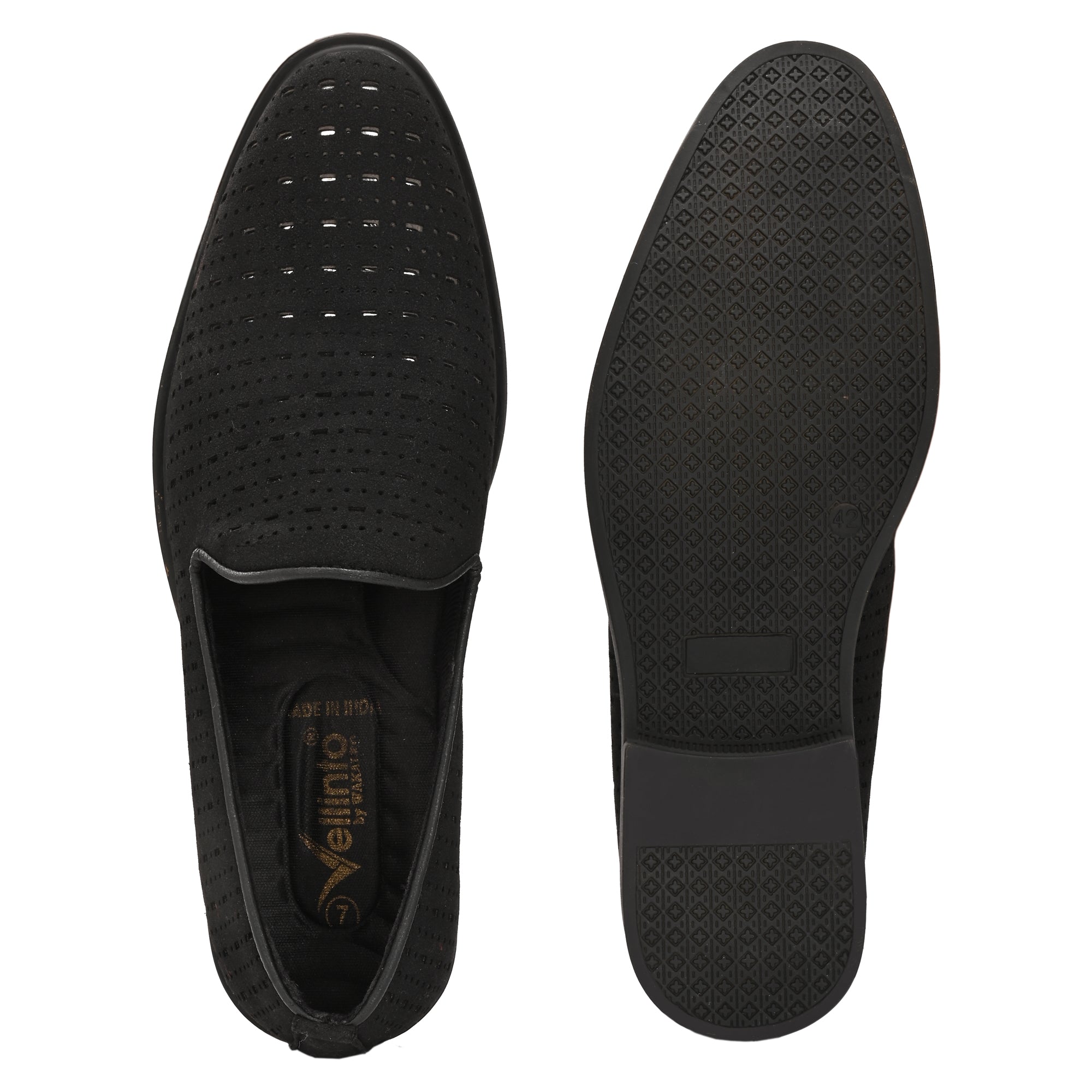 Vellinto ZENTRO Urban Classic Breathable Perforated Slipon Formal Comfort Loafer Party Wear For Men