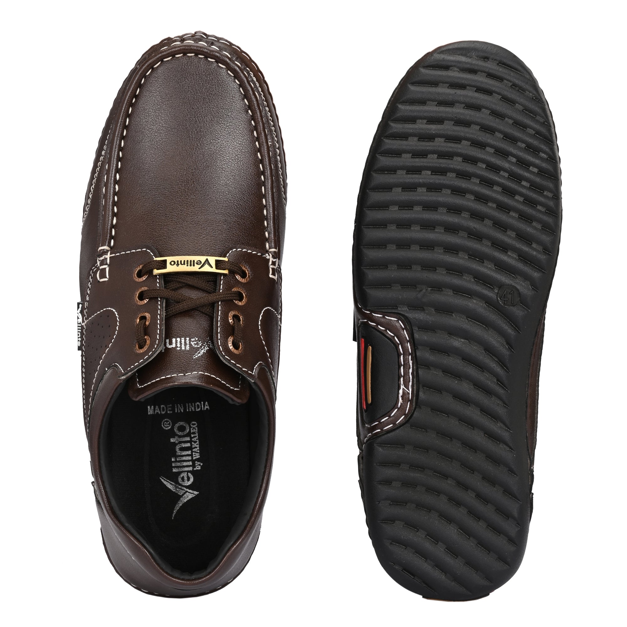 Men’s Sole-Stitched Casual Leather Lace-Up Moccasins Corporate Casuals For Men