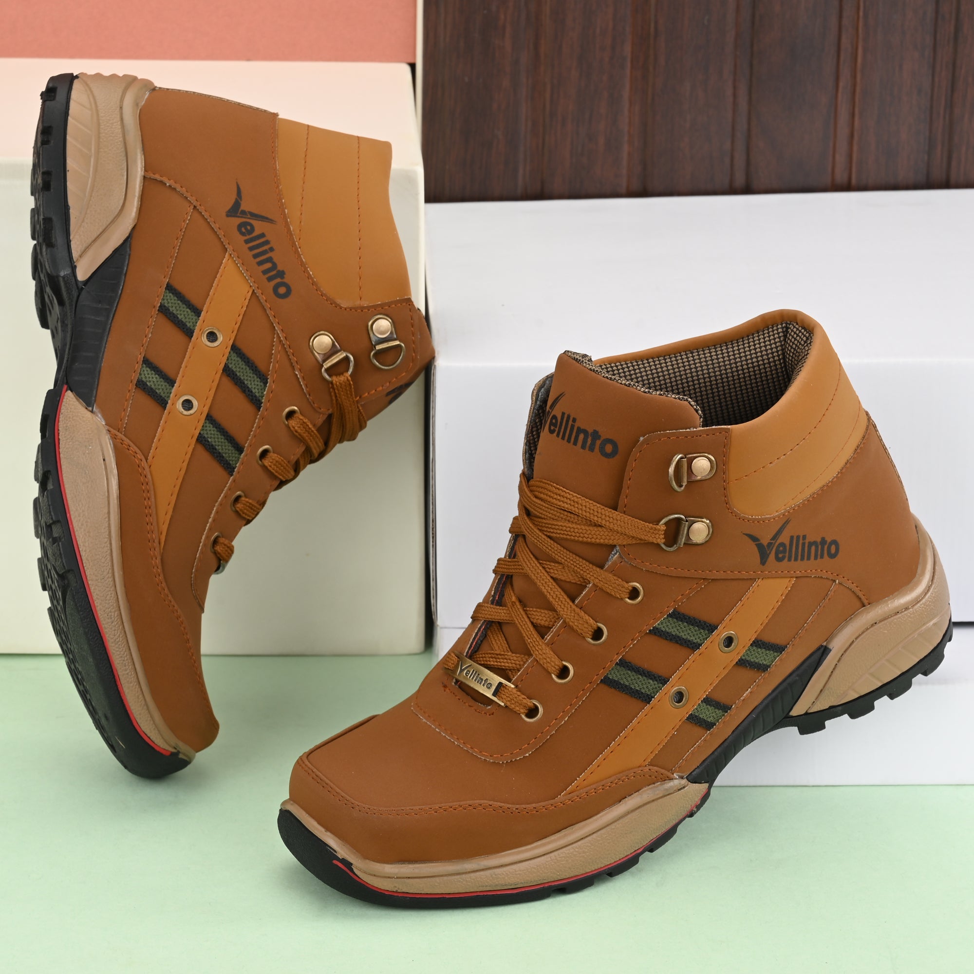 Synthetic Leather Boots for Men