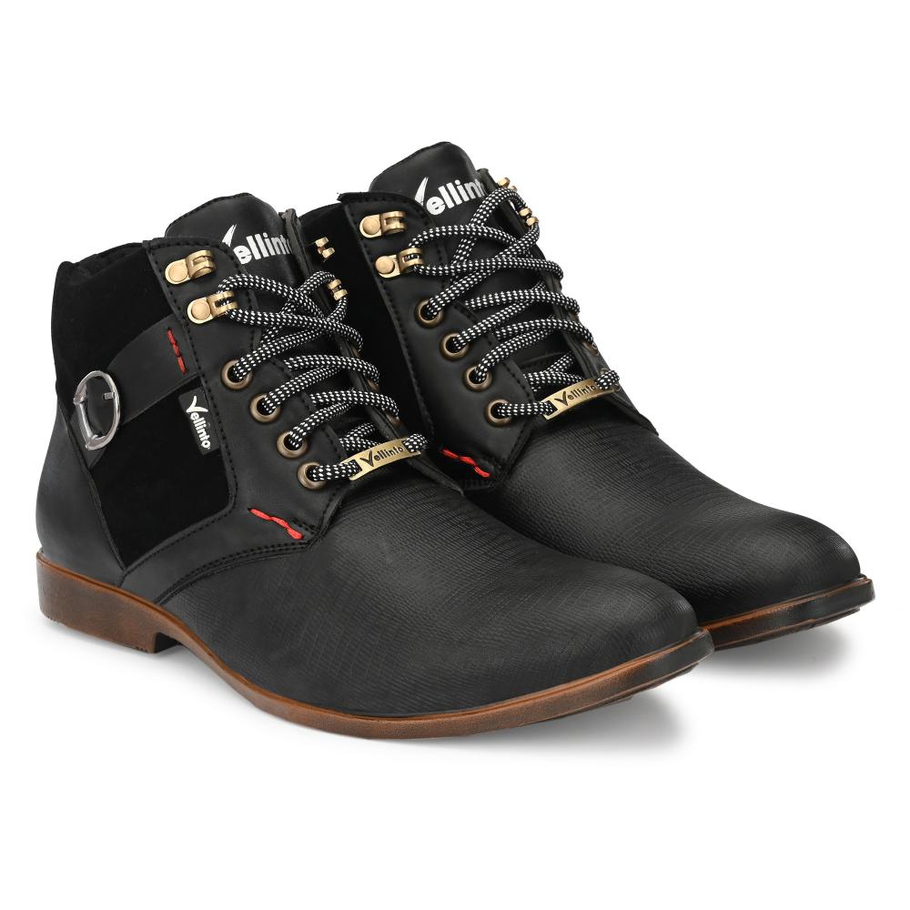 Vellinto COBRA Boot For Men ll Synthetic Leather Comfy Casual Boots for men