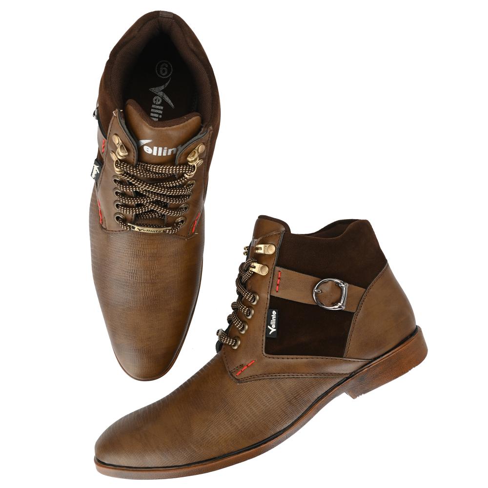 Vellinto COBRA Boot For Men ll Synthetic Leather Comfy Casual Boots for men
