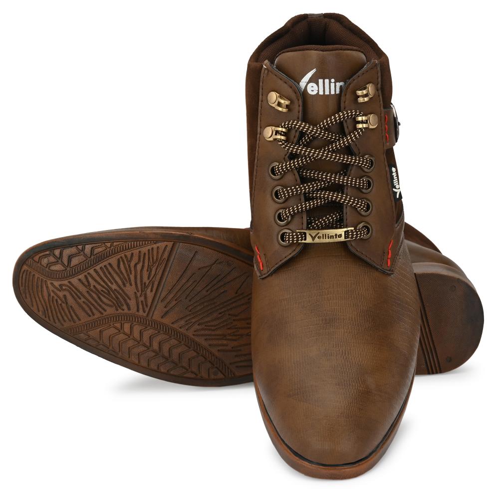 Vellinto COBRA Boot For Men ll Synthetic Leather Comfy Casual Boots for men