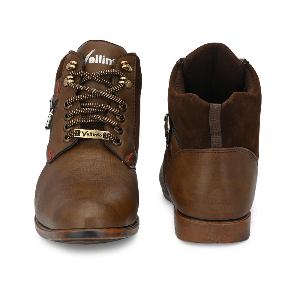Vellinto COBRA Boot For Men ll Synthetic Leather Comfy Casual Boots for men