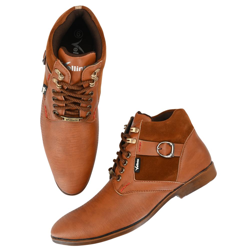 Vellinto COBRA Boot For Men ll Synthetic Leather Comfy Casual Boots for men
