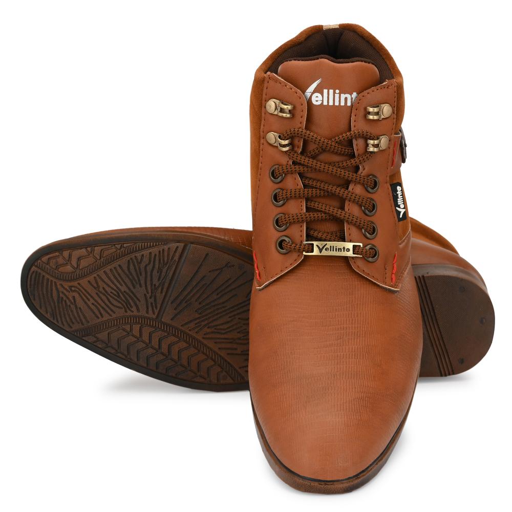 Vellinto COBRA Boot For Men ll Synthetic Leather Comfy Casual Boots for men