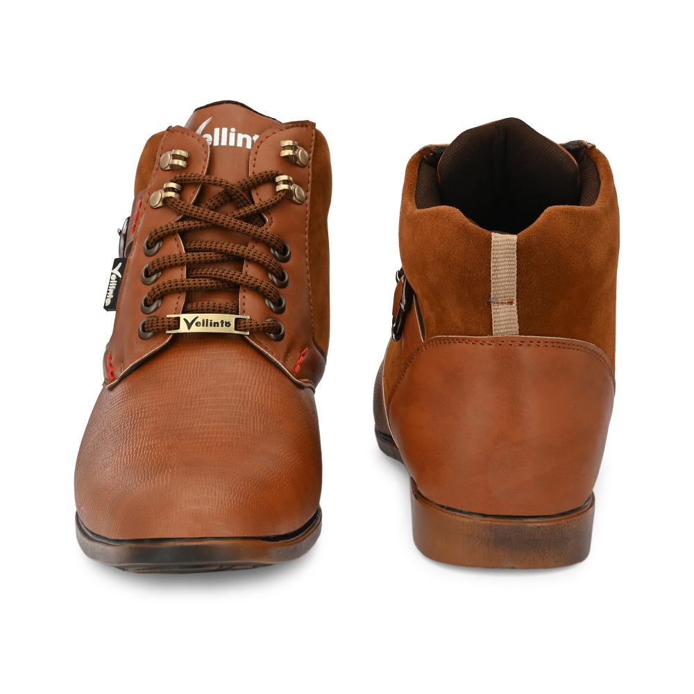 Vellinto COBRA Boot For Men ll Synthetic Leather Comfy Casual Boots for men