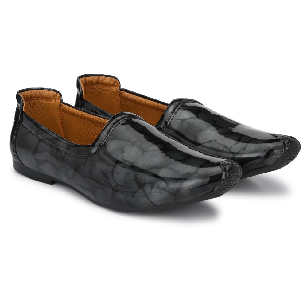 Vellinto GLORIOUS Party Wear Royal Look Formal Slip On For Men II Patent Leather Formal Shoes Corporate Casuals For Men