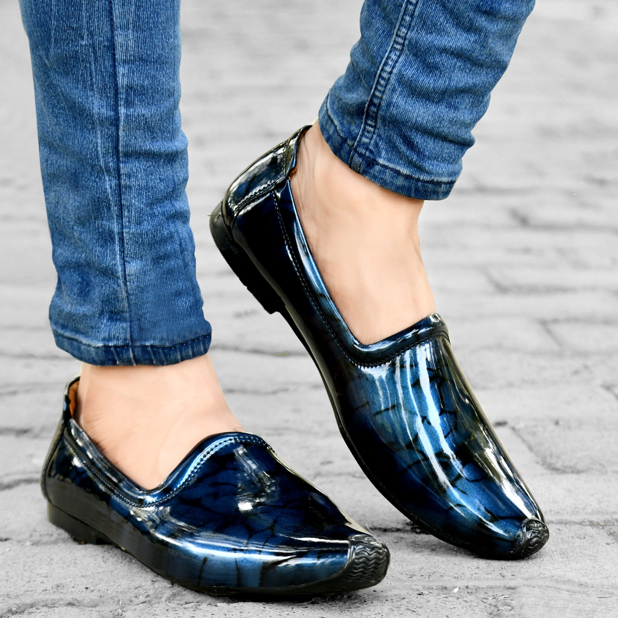 Party Wear Royal Look Formal Slip On For Men II Patent Leather Formal Shoes Corporate Casuals For Men