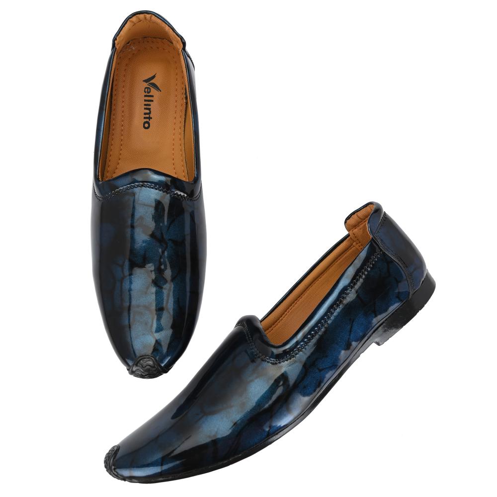 Vellinto GLORIOUS Party Wear Royal Look Formal Slip On For Men II Patent Leather Formal Shoes Corporate Casuals For Men
