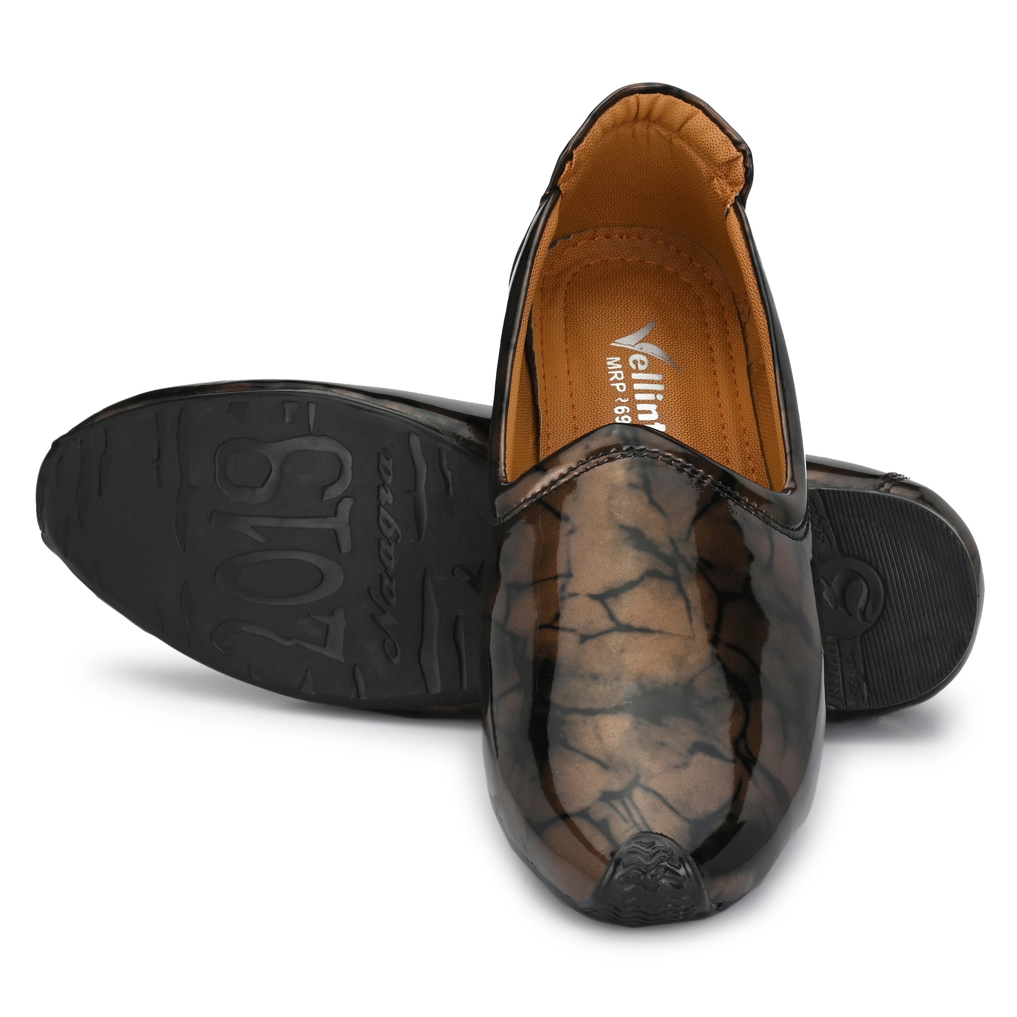 Party Wear Royal Look Formal Slip On For Men II Patent Leather Formal Shoes Corporate Casuals For Men