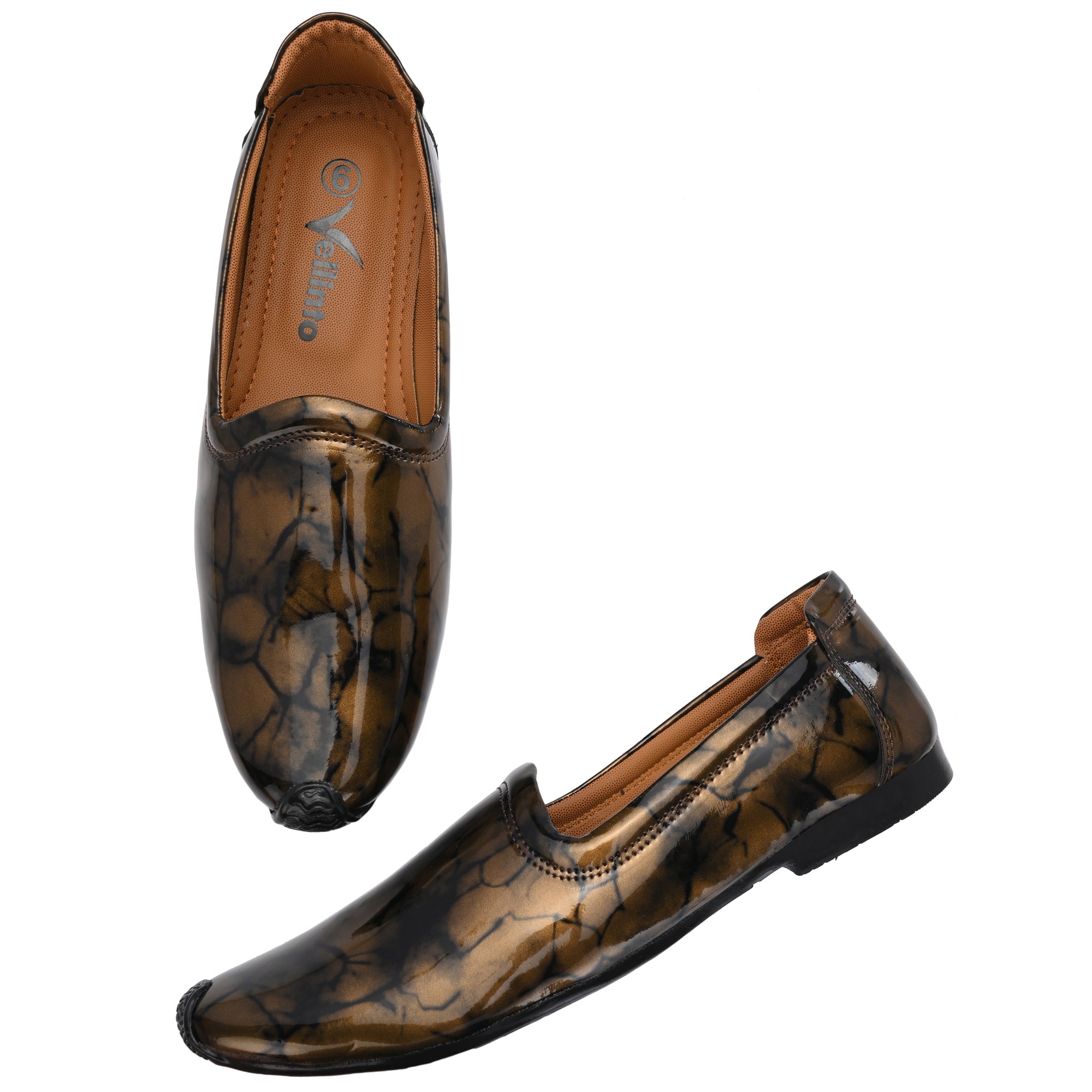 Party Wear Royal Look Formal Slip On For Men II Patent Leather Formal Shoes Corporate Casuals For Men