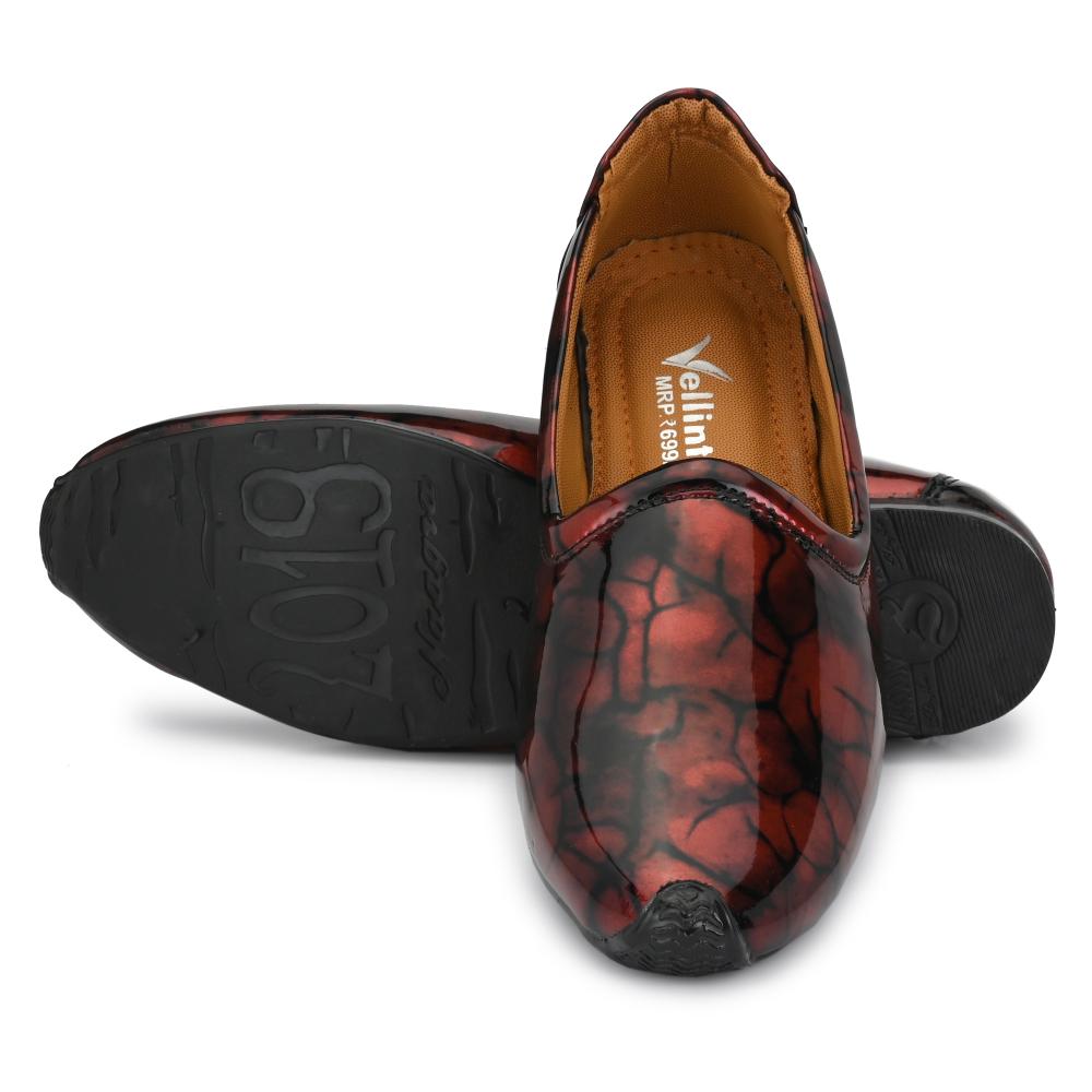Vellinto GLORIOUS Party Wear Royal Look Formal Slip On For Men II Patent Leather Formal Shoes Corporate Casuals For Men