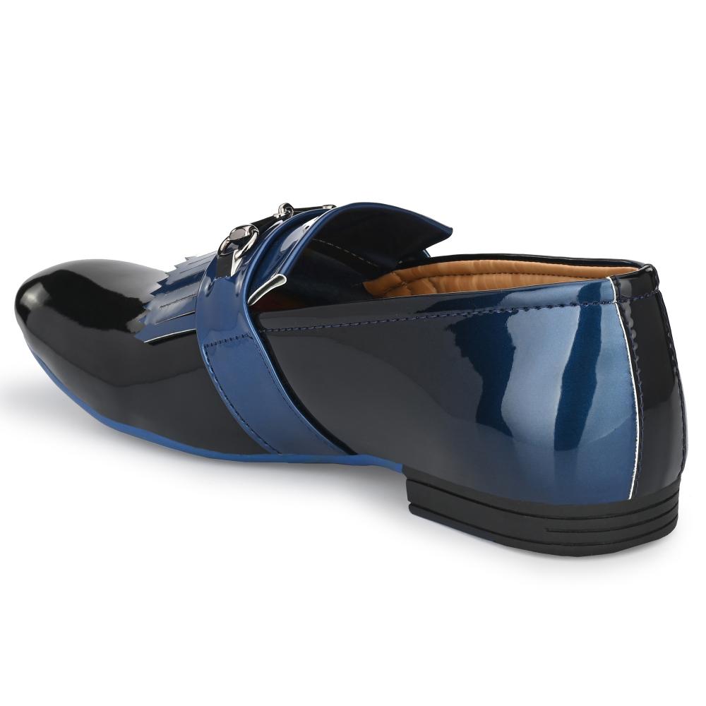 Vellinto LUMONIOUS Party Wear Royal Look Formal Slip On For Men ll Men's Dress Patent Leather Shoes ll Men's Patent Leather Stylish Slip-On Corporate Casuals