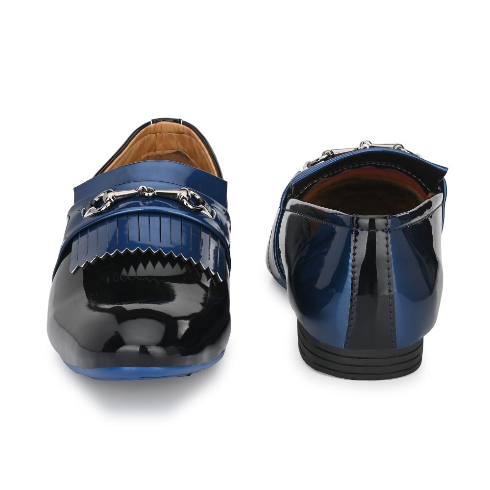 Vellinto LUMONIOUS Party Wear Royal Look Formal Slip On For Men ll Men's Dress Patent Leather Shoes ll Men's Patent Leather Stylish Slip-On Corporate Casuals