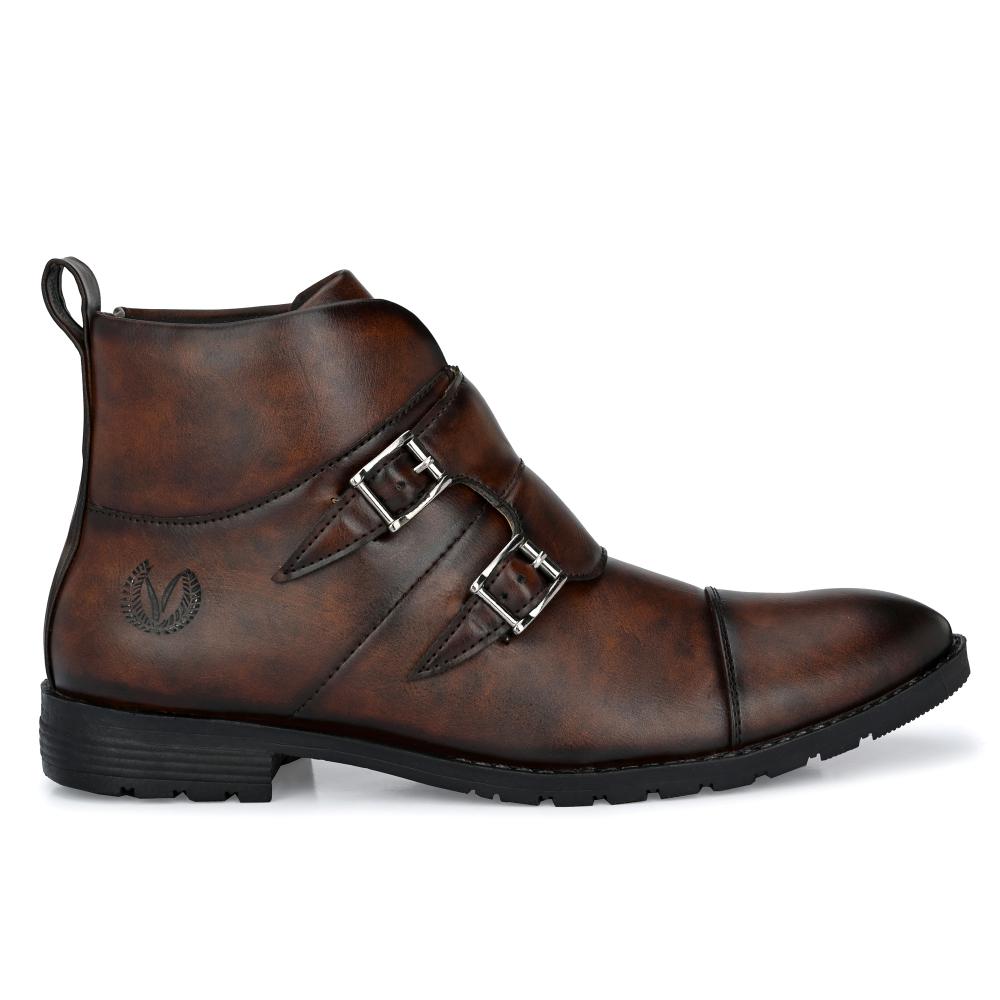 Vellinto Royal Look WODDLE Monk Strap Boot For Men