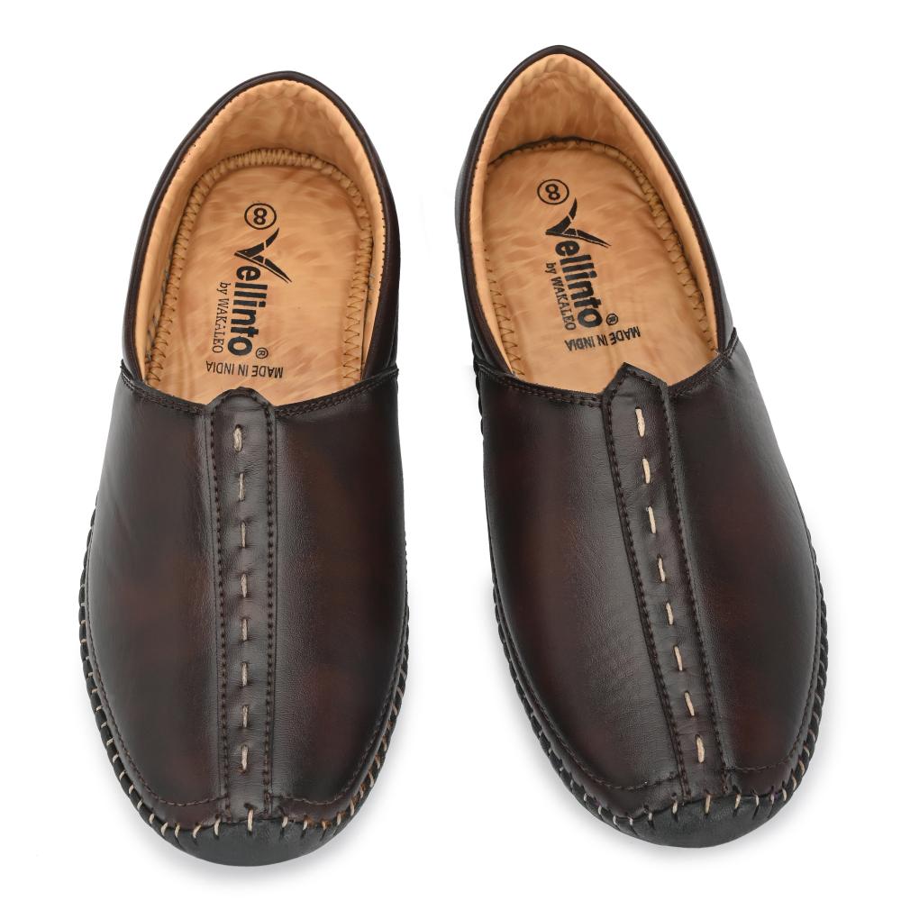 Vellinto VINTAGE Cool Rajasthani Jutis For Men Mojaris For Men Nagra For Men