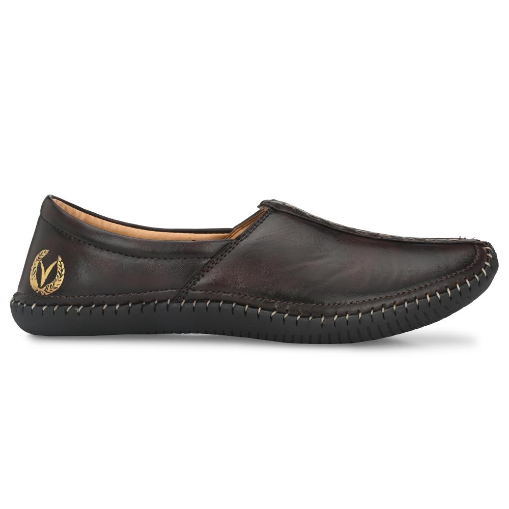 Vellinto VINTAGE Cool Rajasthani Jutis For Men Mojaris For Men Nagra For Men