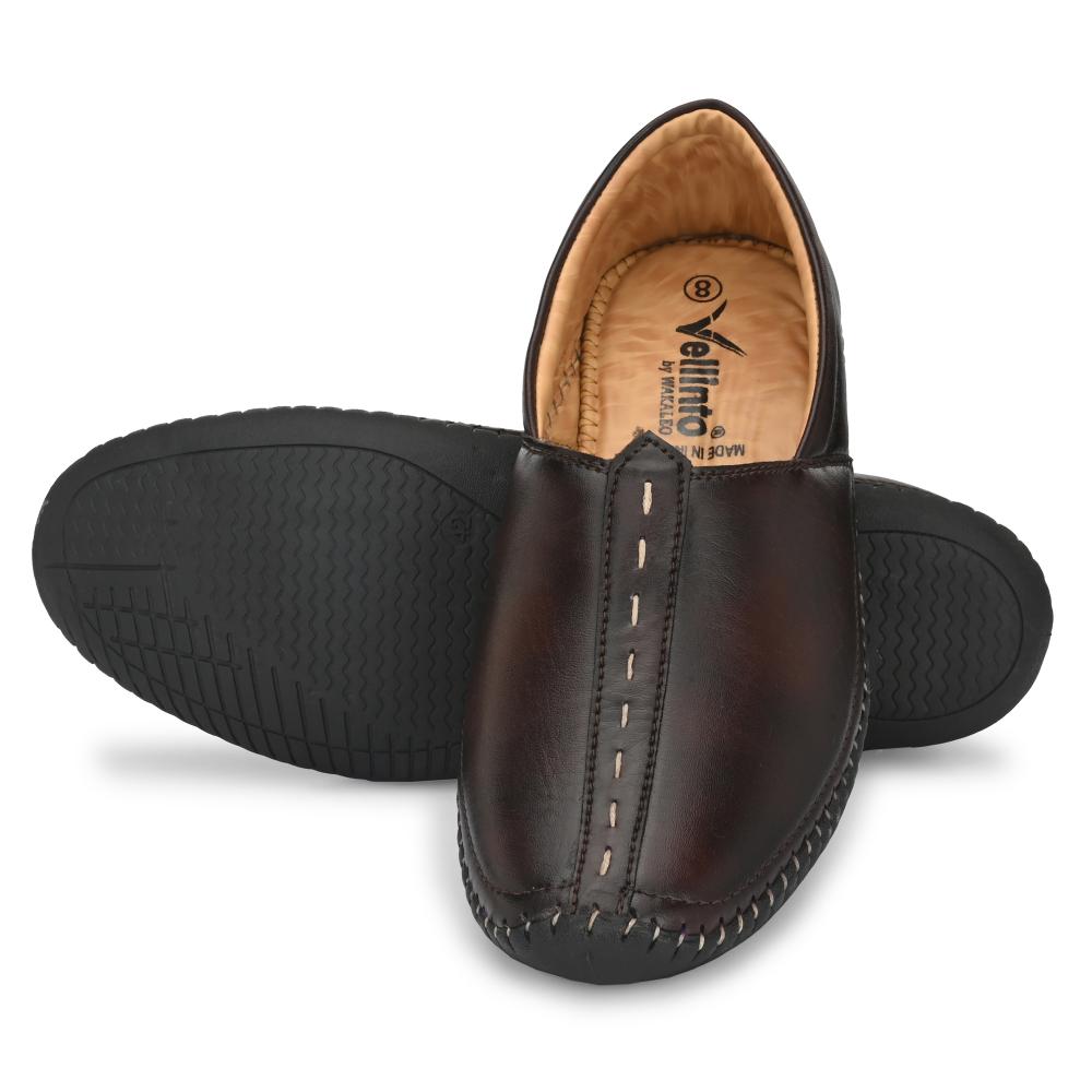 Vellinto VINTAGE Cool Rajasthani Jutis For Men Mojaris For Men Nagra For Men