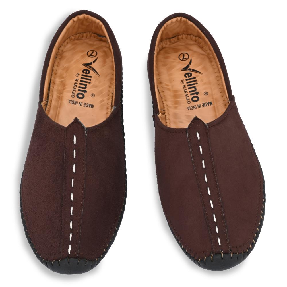 Vellinto VINTAGE Cool Rajasthani Jutis For Men Mojaris For Men Nagra For Men