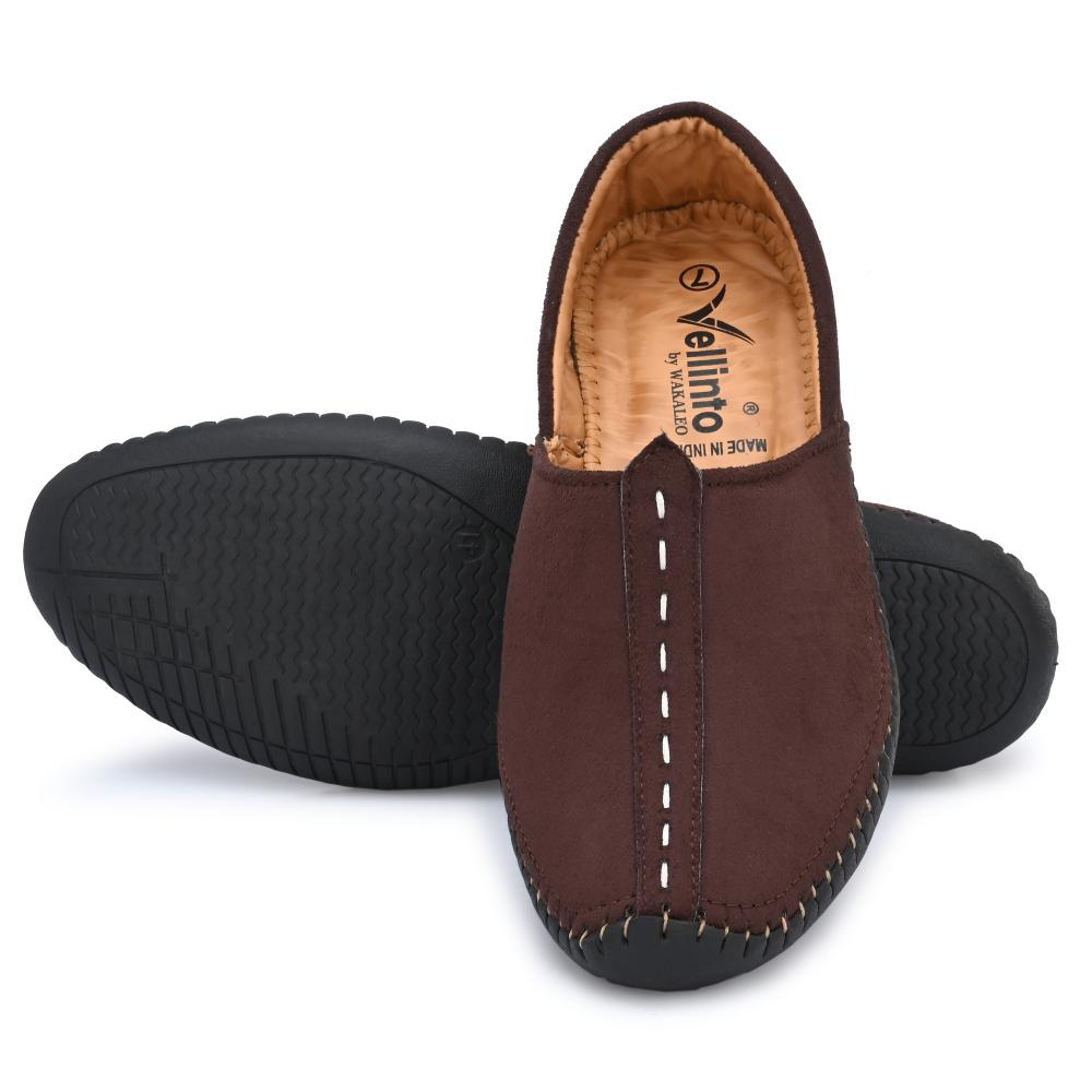 Vellinto VINTAGE Cool Rajasthani Jutis For Men Mojaris For Men Nagra For Men