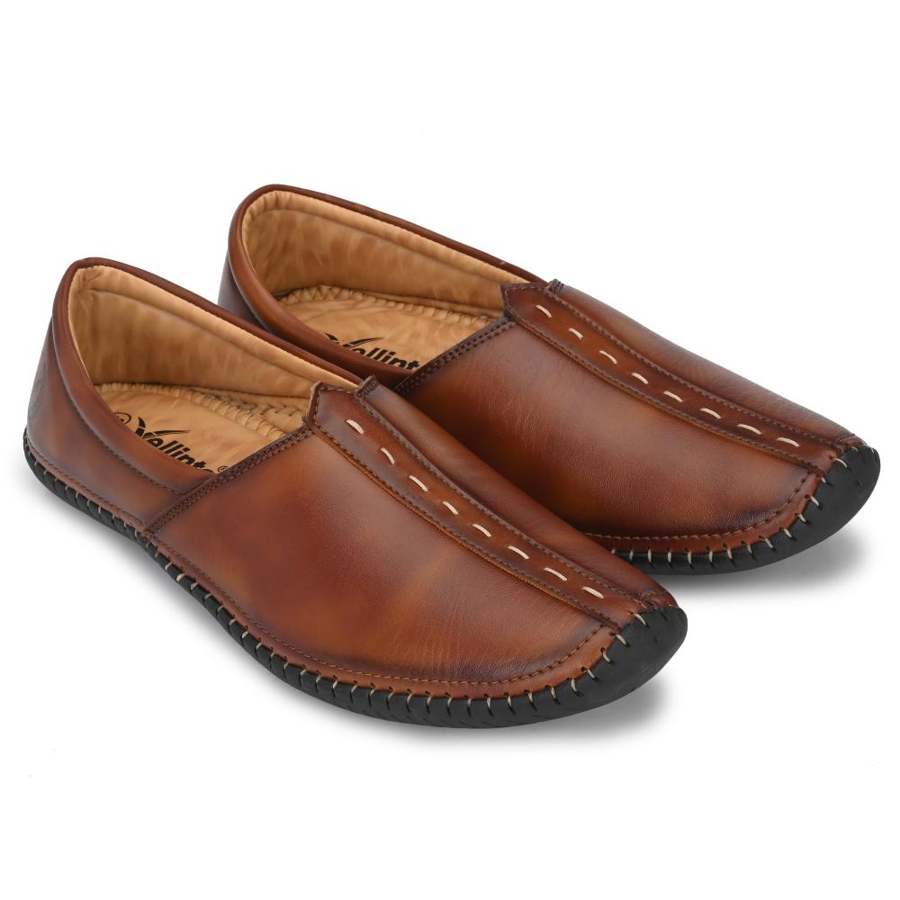 Vellinto VINTAGE Cool Rajasthani Jutis For Men Mojaris For Men Nagra For Men