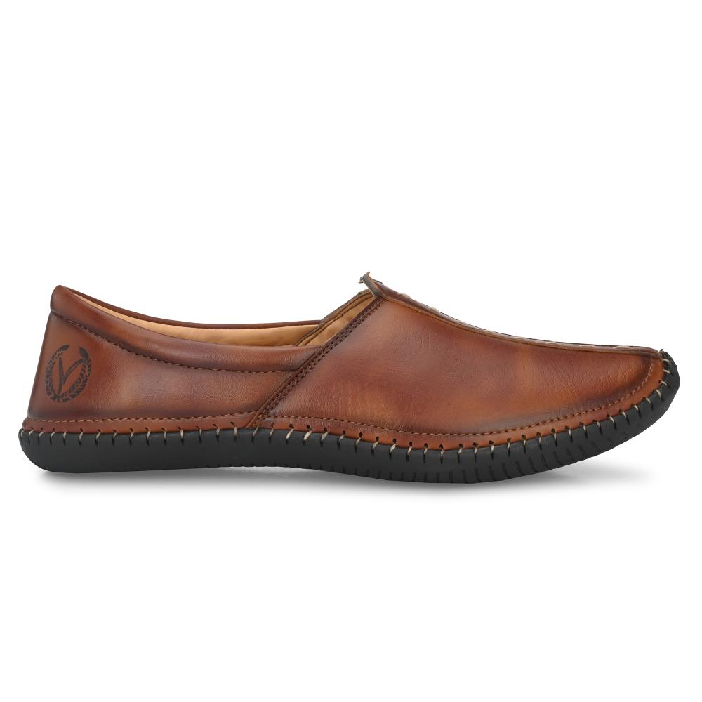 Vellinto VINTAGE Cool Rajasthani Jutis For Men Mojaris For Men Nagra For Men