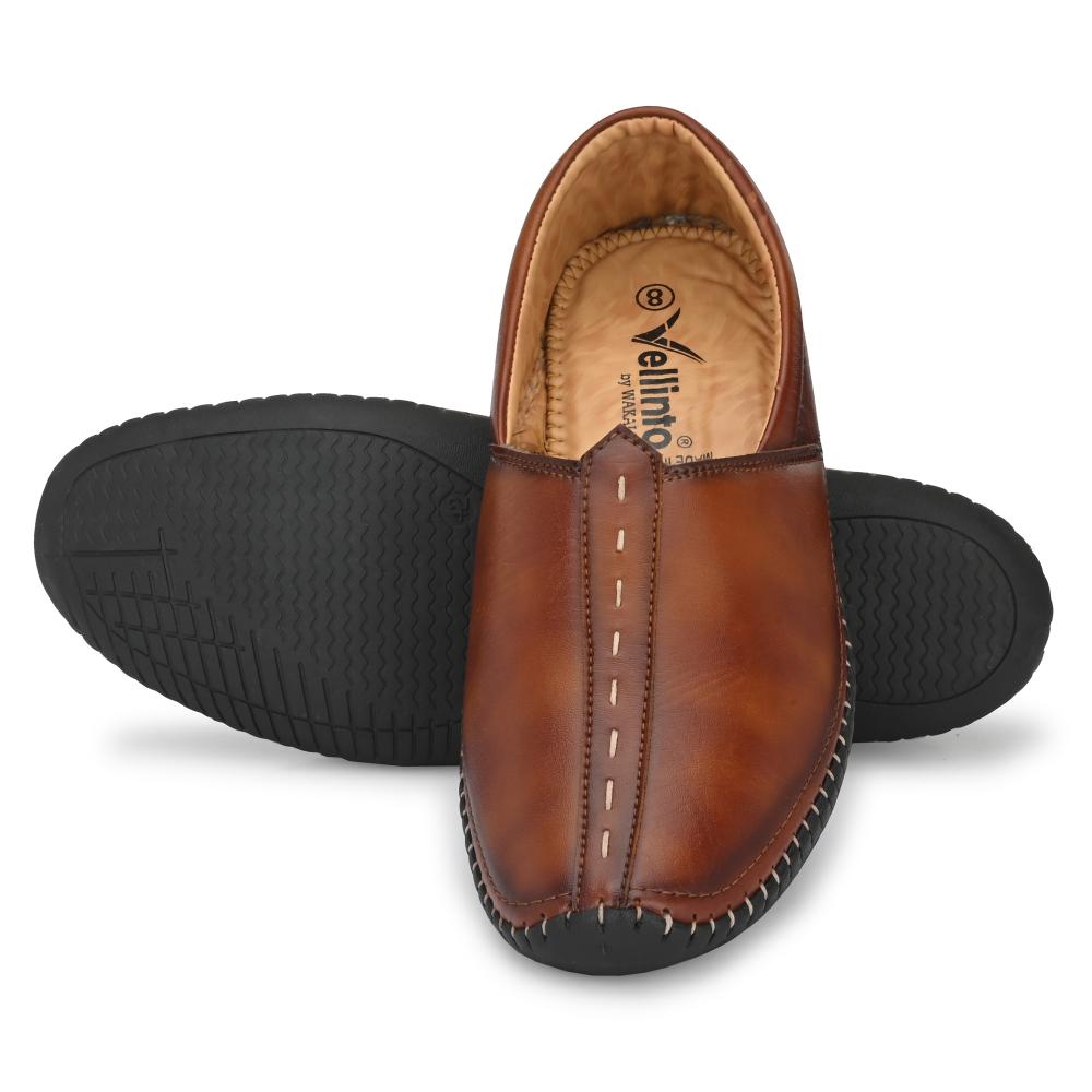 Vellinto VINTAGE Cool Rajasthani Jutis For Men Mojaris For Men Nagra For Men