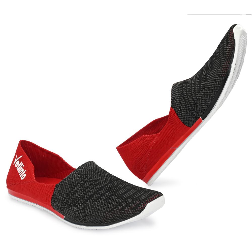 Vellinto SLIPCO Socks Fit Sneakers for Men || Sweat Free Shoes || Casual Slip-On Shoes For Men