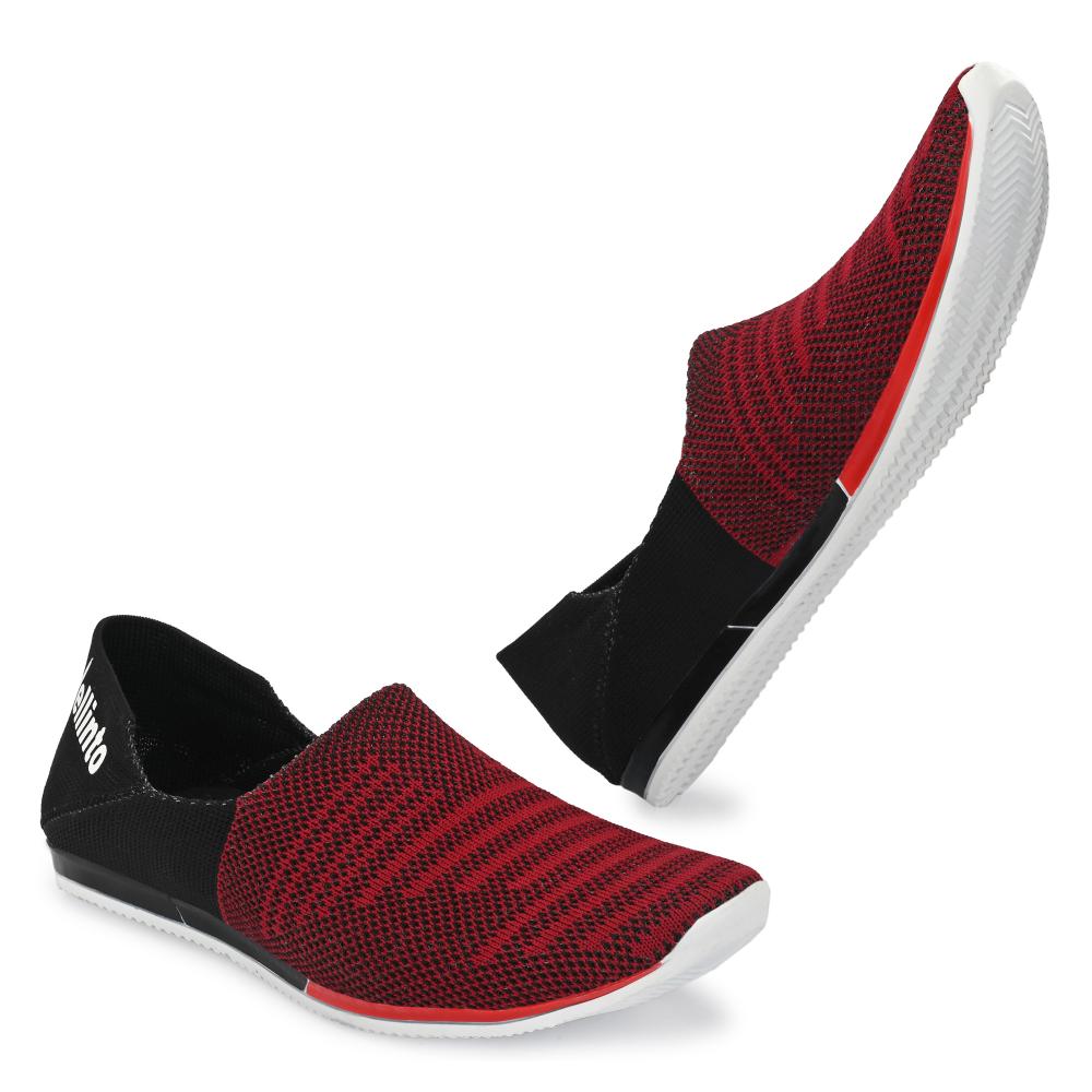 Vellinto SLIPCO Socks Fit Sneakers for Men || Sweat Free Shoes || Casual Slip-On Shoes For Men