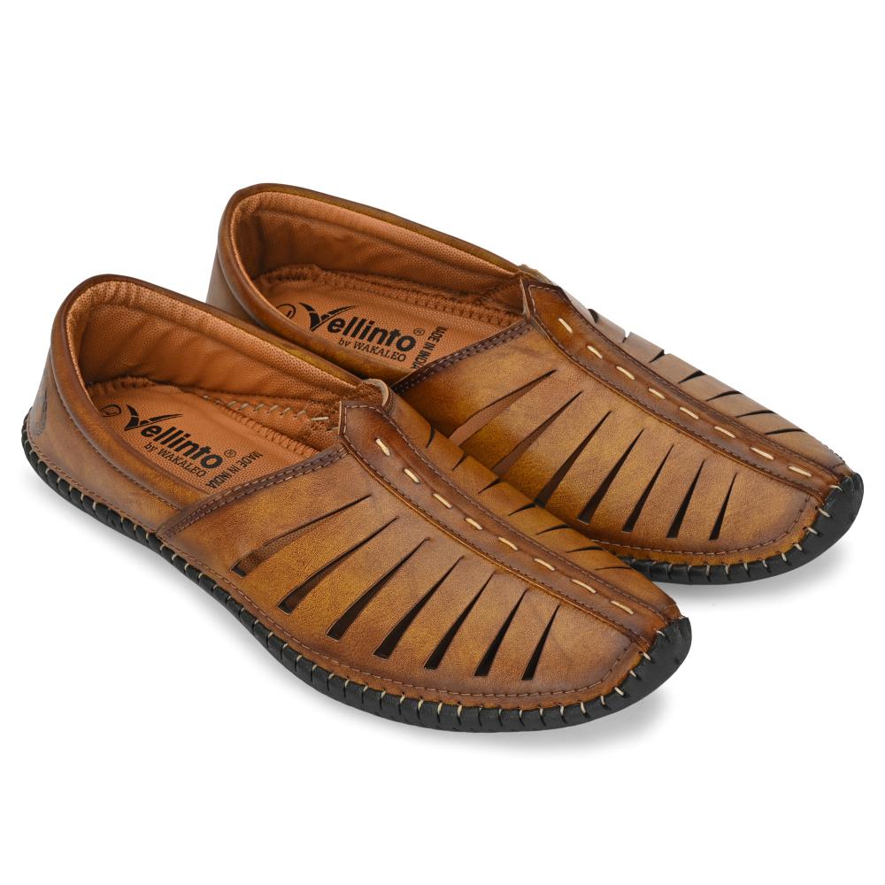 Vellinto HUSTLE Cool Punjabi Jutis For Men Mojaris For Men Nagra For Men