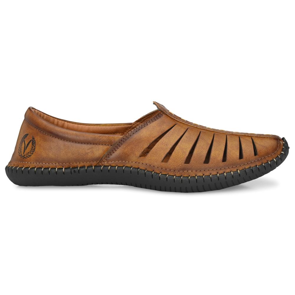 Vellinto HUSTLE Cool Punjabi Jutis For Men Mojaris For Men Nagra For Men