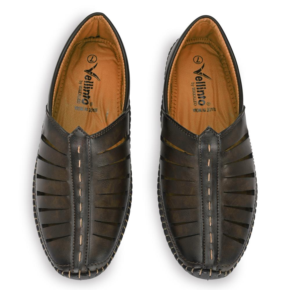 Vellinto HUSTLE Cool Punjabi Jutis For Men Mojaris For Men Nagra For Men