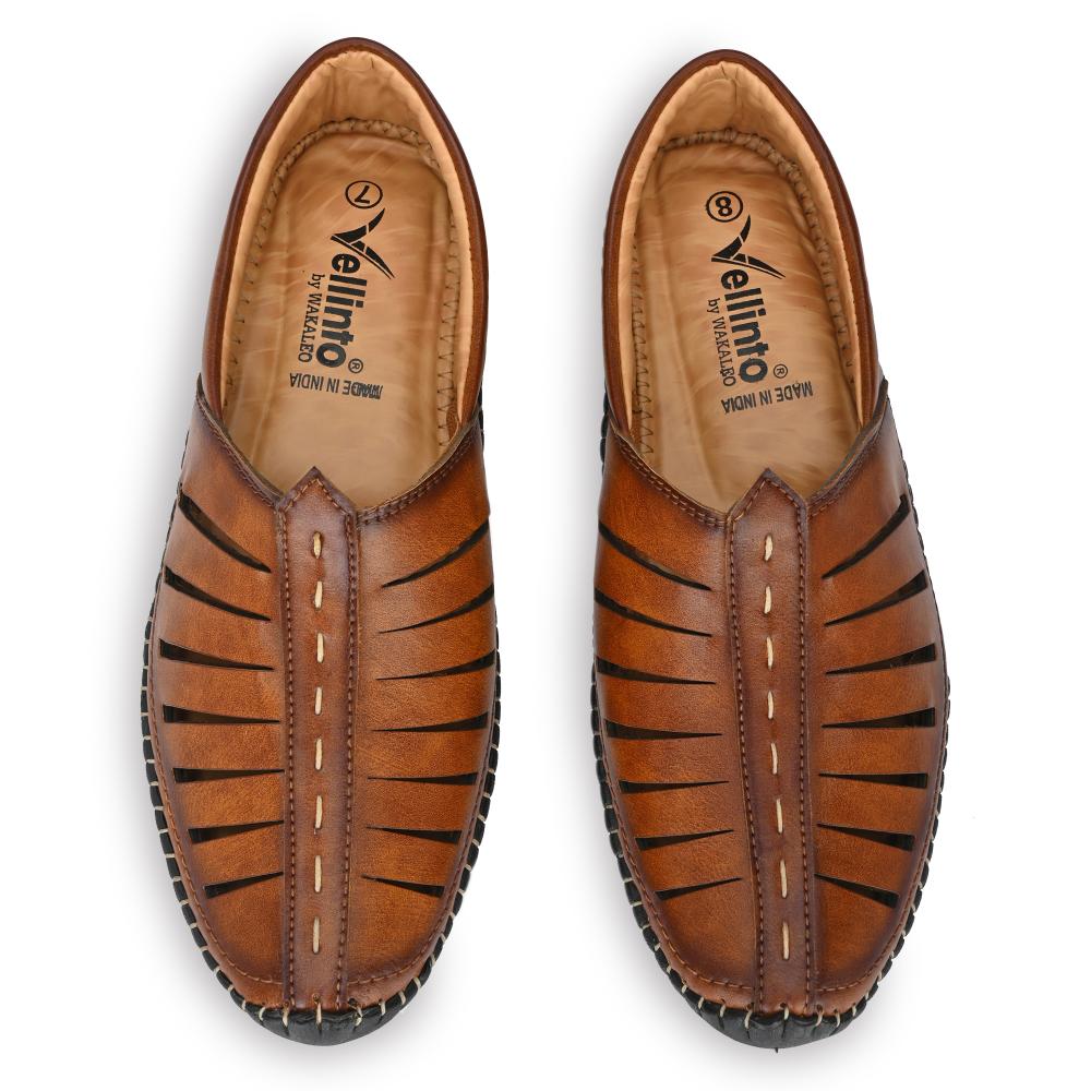 Vellinto HUSTLE Cool Punjabi Jutis For Men Mojaris For Men Nagra For Men
