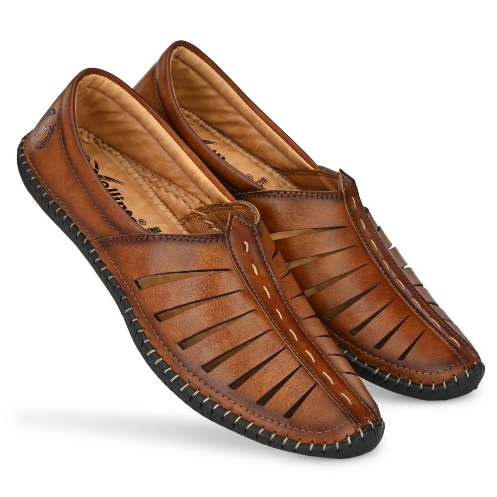 Vellinto HUSTLE Cool Punjabi Jutis For Men Mojaris For Men Nagra For Men