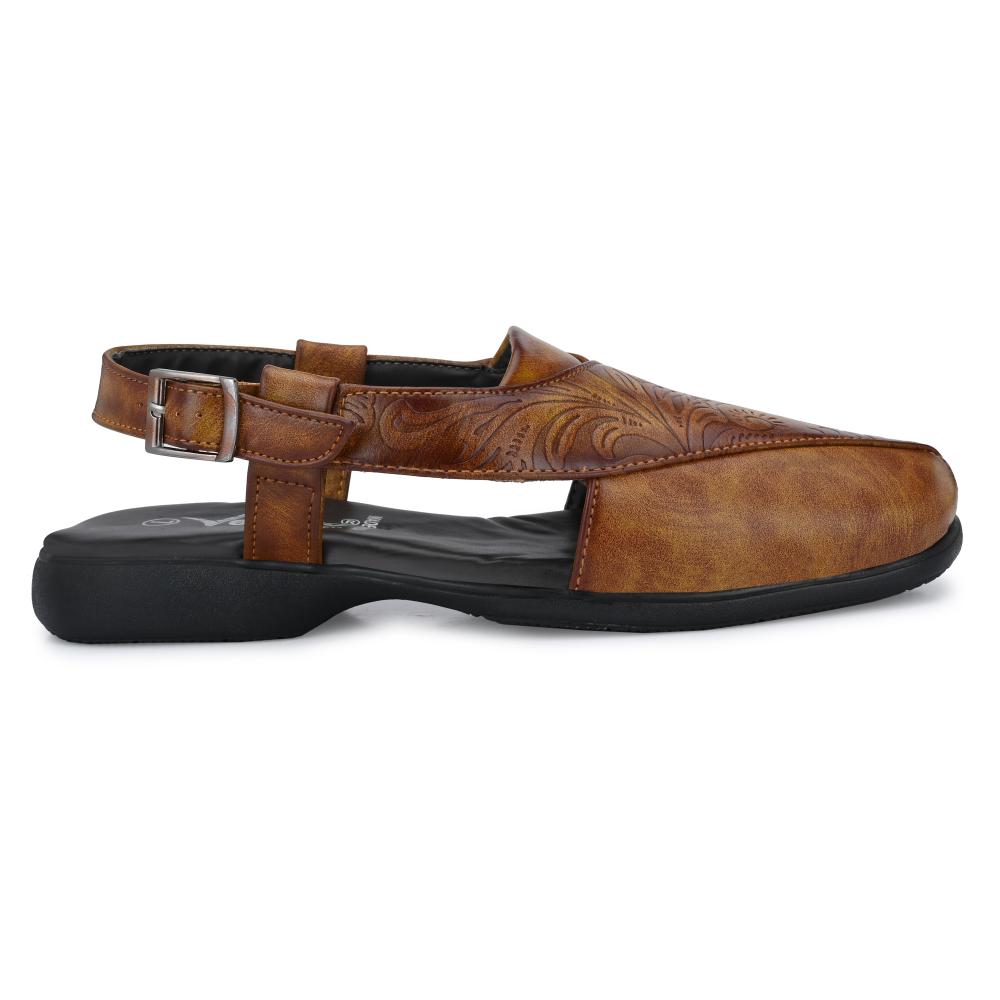 Vellinto VICTOR Ethnic Sandals For Men ll Casaul Sandals For Men ll Peshawari Sandals For Men