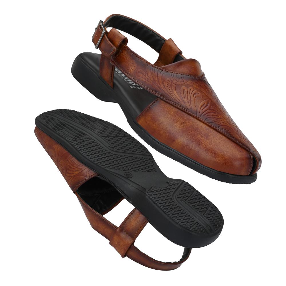 Vellinto VICTOR Ethnic Sandals For Men ll Casaul Sandals For Men ll Peshawari Sandals For Men