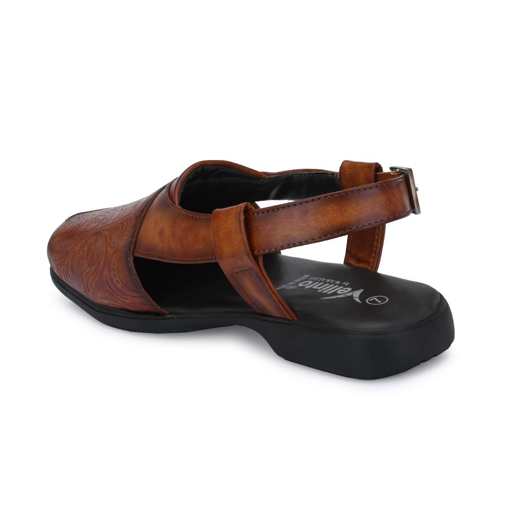Vellinto VICTOR Ethnic Sandals For Men ll Casaul Sandals For Men ll Peshawari Sandals For Men