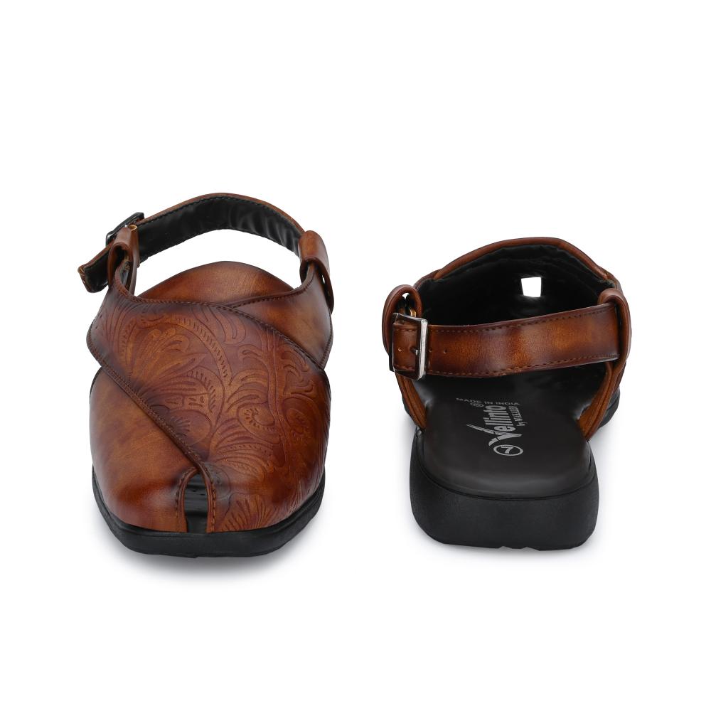 Vellinto VICTOR Ethnic Sandals For Men ll Casaul Sandals For Men ll Peshawari Sandals For Men