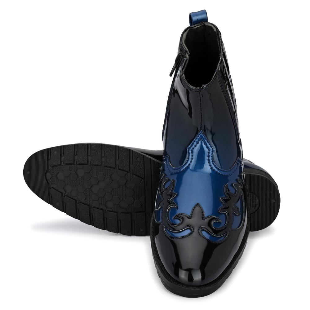 Vellinto THE TAJ Men Boots ll Casual Shoes For Men ll Latest Patent Leather Boots for Men