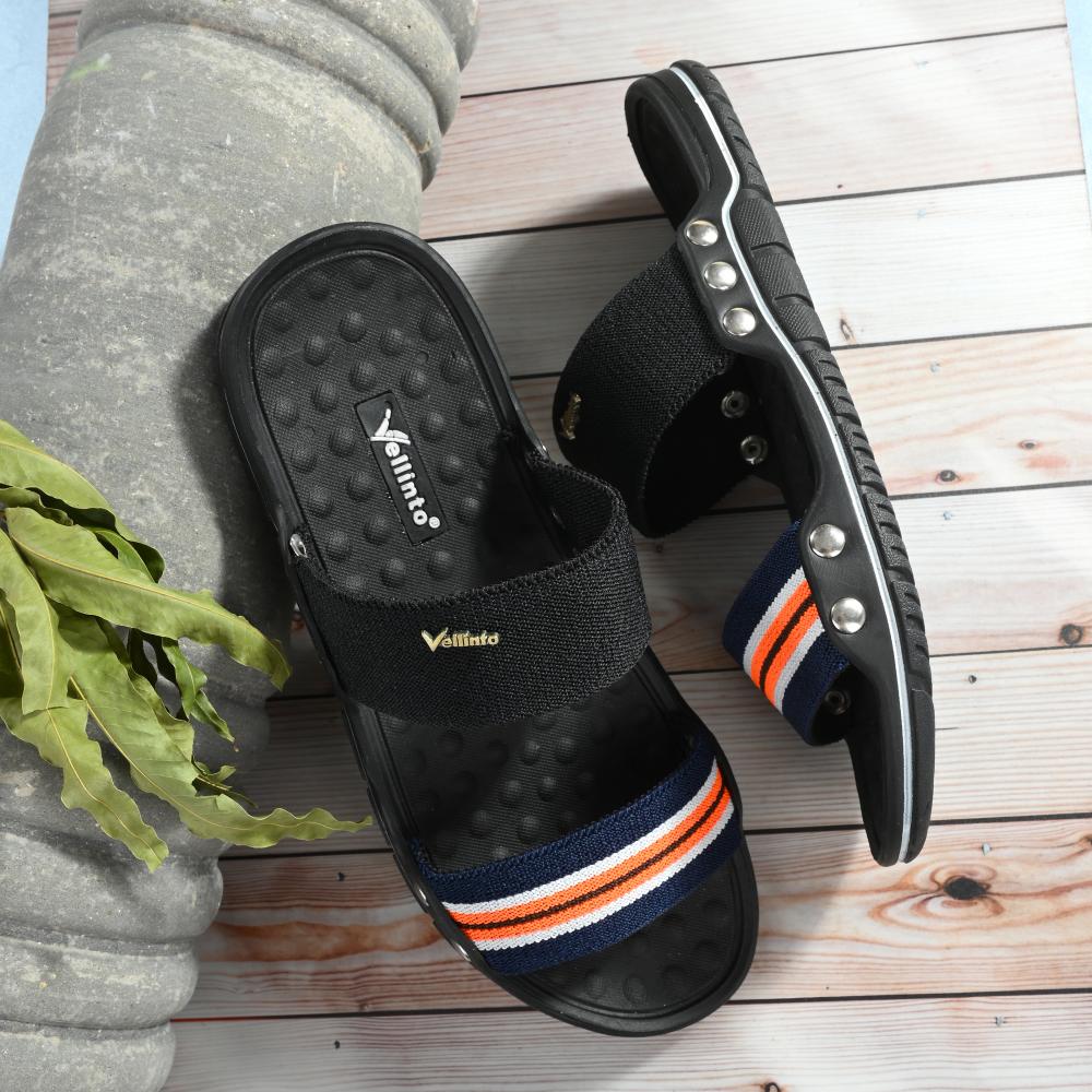 Vellinto AVATAR Men's Outdoor Slippers For Men ll Flexible Casual Slipper For Men ll Elastic Strap Sandal/Slippe