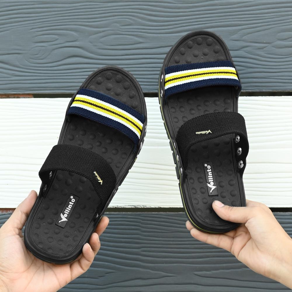 Vellinto AVATAR Men's Outdoor Slippers For Men ll Flexible Casual Slipper For Men ll Elastic Strap Sandal/Slippe