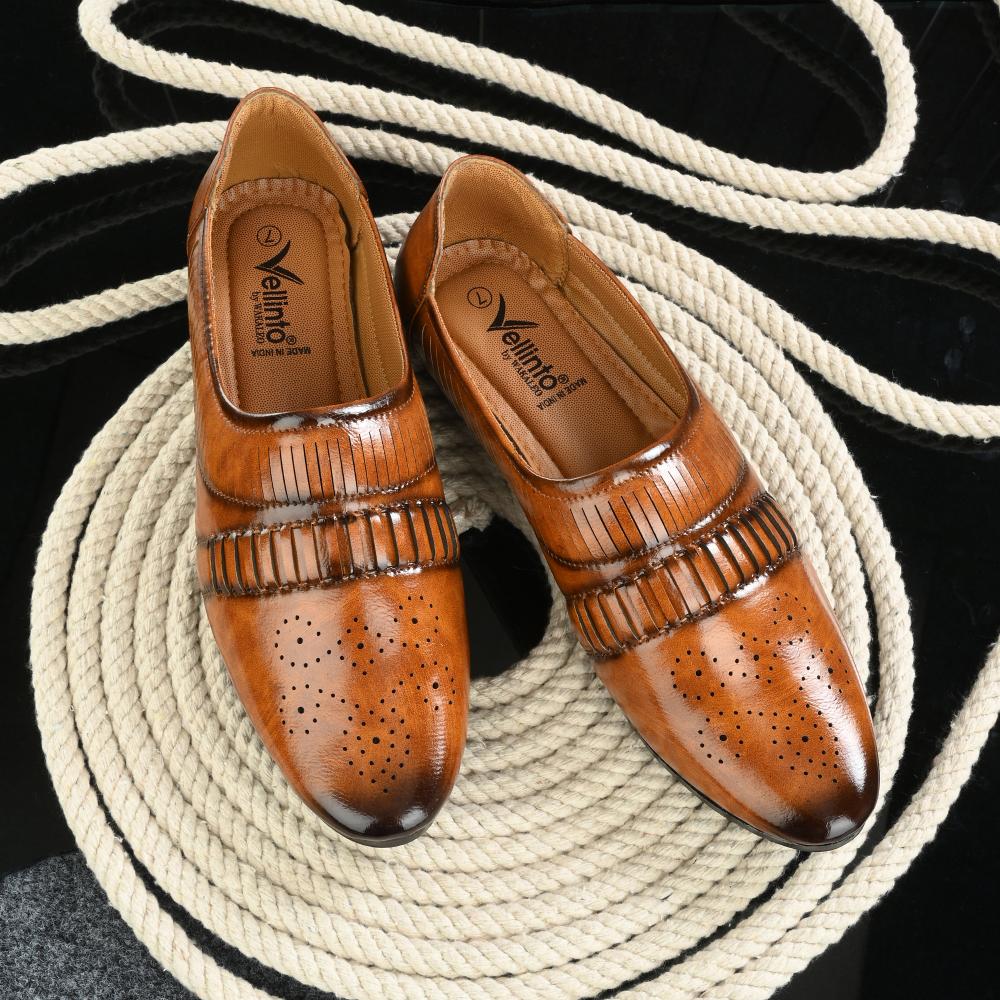 Vellinto CROWN Cool Traditional Jutis For Men Mojaris For Men Nagra For Men Casuals For Men