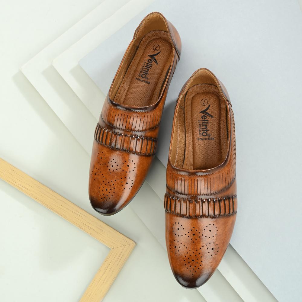 Vellinto CROWN Cool Traditional Jutis For Men Mojaris For Men Nagra For Men Casuals For Men