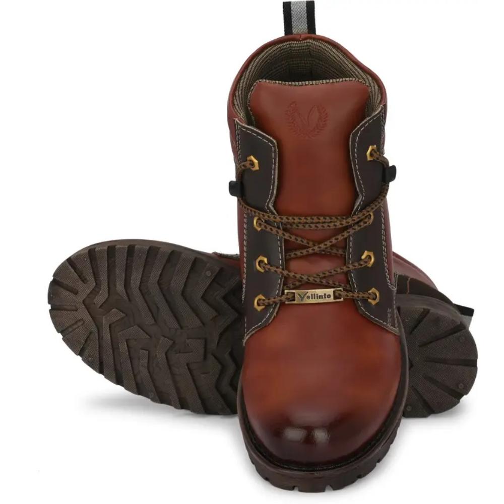Vellinto CAPTAIN Royal Look Boots For Men ll Latest Synthetic Leather Boots for Men