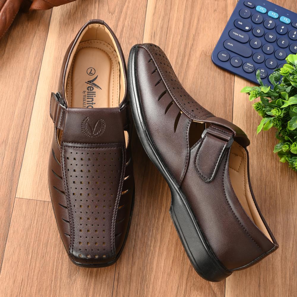 Vellinto BIG BANG Roman Sandal For Men ll Ethnic Sandals For Men ll Casual/Formal/Outdoor Sandals For Men