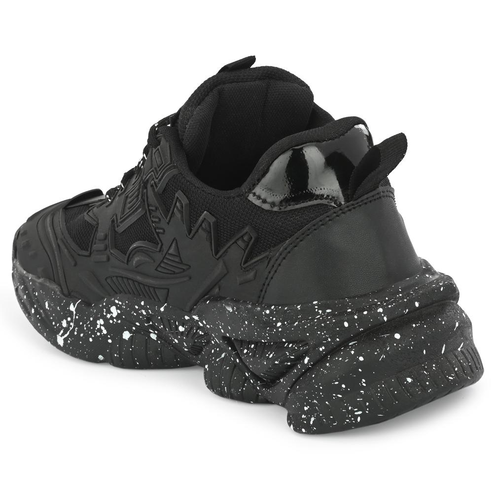 Vellinto SPOTTER Casual Trendy Sneakers for Men ll Sports Shoes for Men ll Running Shoes for Men Black