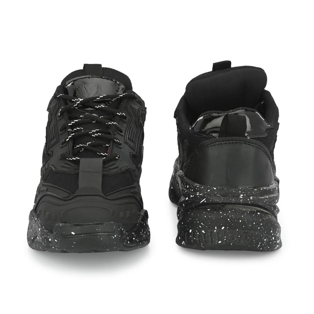 Vellinto SPOTTER Casual Trendy Sneakers for Men ll Sports Shoes for Men ll Running Shoes for Men Black