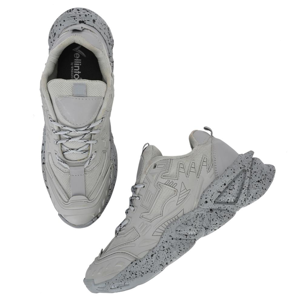 Vellinto SPOTTER Casual Trendy Sneakers for Men ll Sports Shoes for Men ll Running Shoes for Men Black