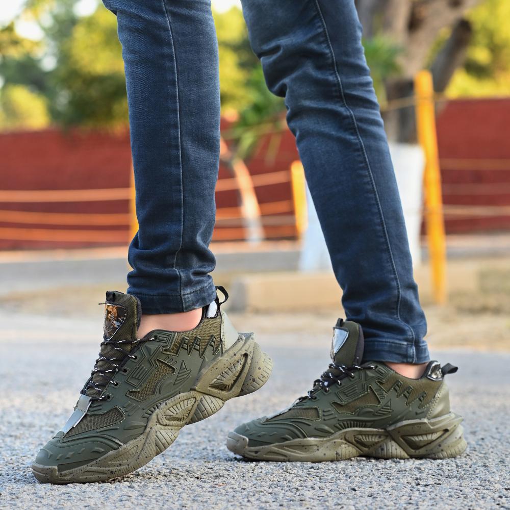 Vellinto SPOTTER Casual Trendy Sneakers for Men ll Sports Shoes for Men ll Running Shoes for Men Black