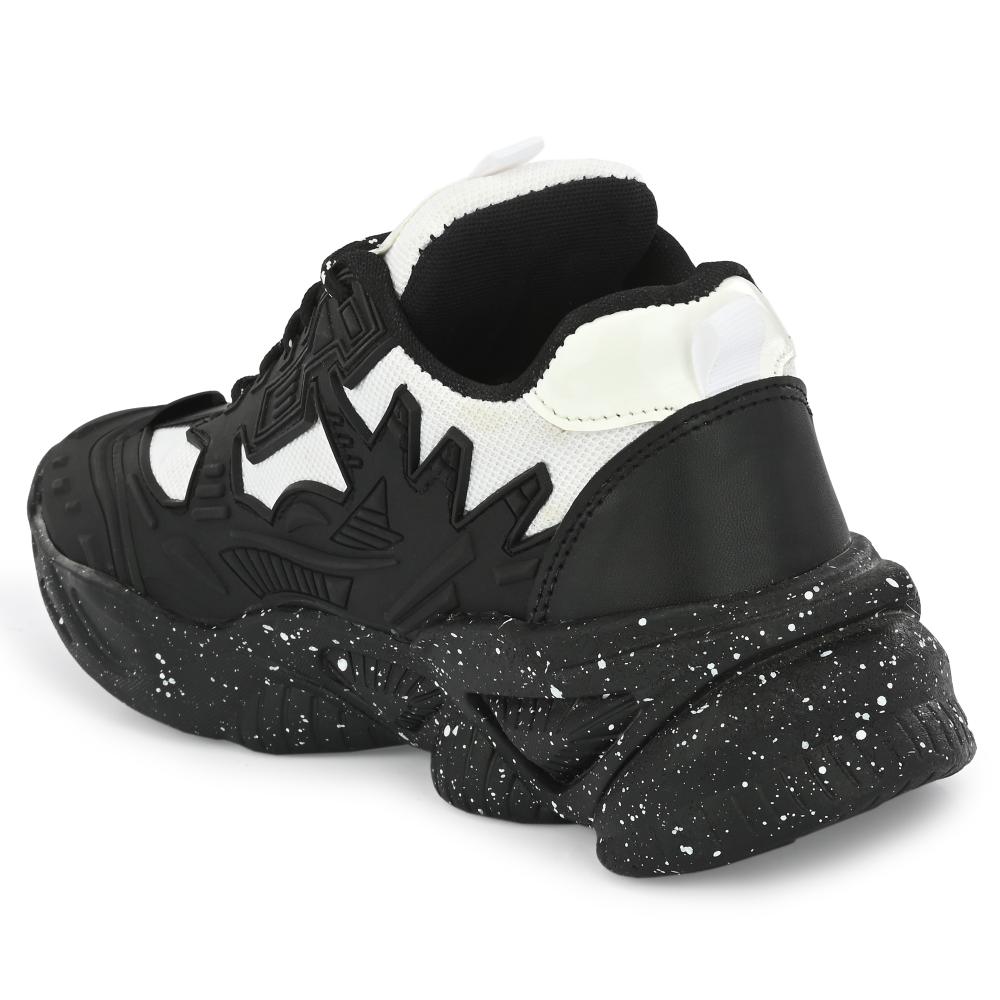 Vellinto SPOTTER Casual Trendy Sneakers for Men ll Sports Shoes for Men ll Running Shoes for Men Black